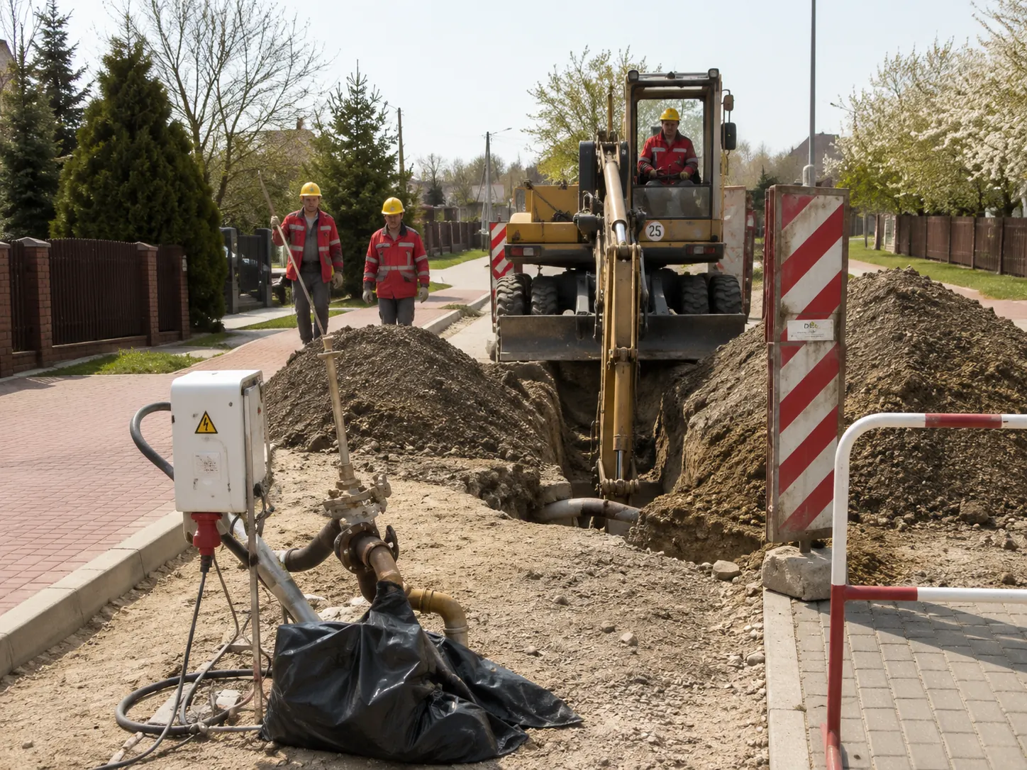Przewiert sterowany wykonywany przy drodze